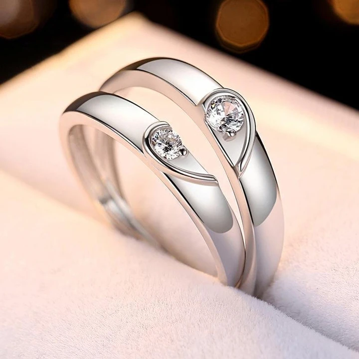 fcity.in - Valentine Special King And Queen Adjustable Couple Rings For  Lovers